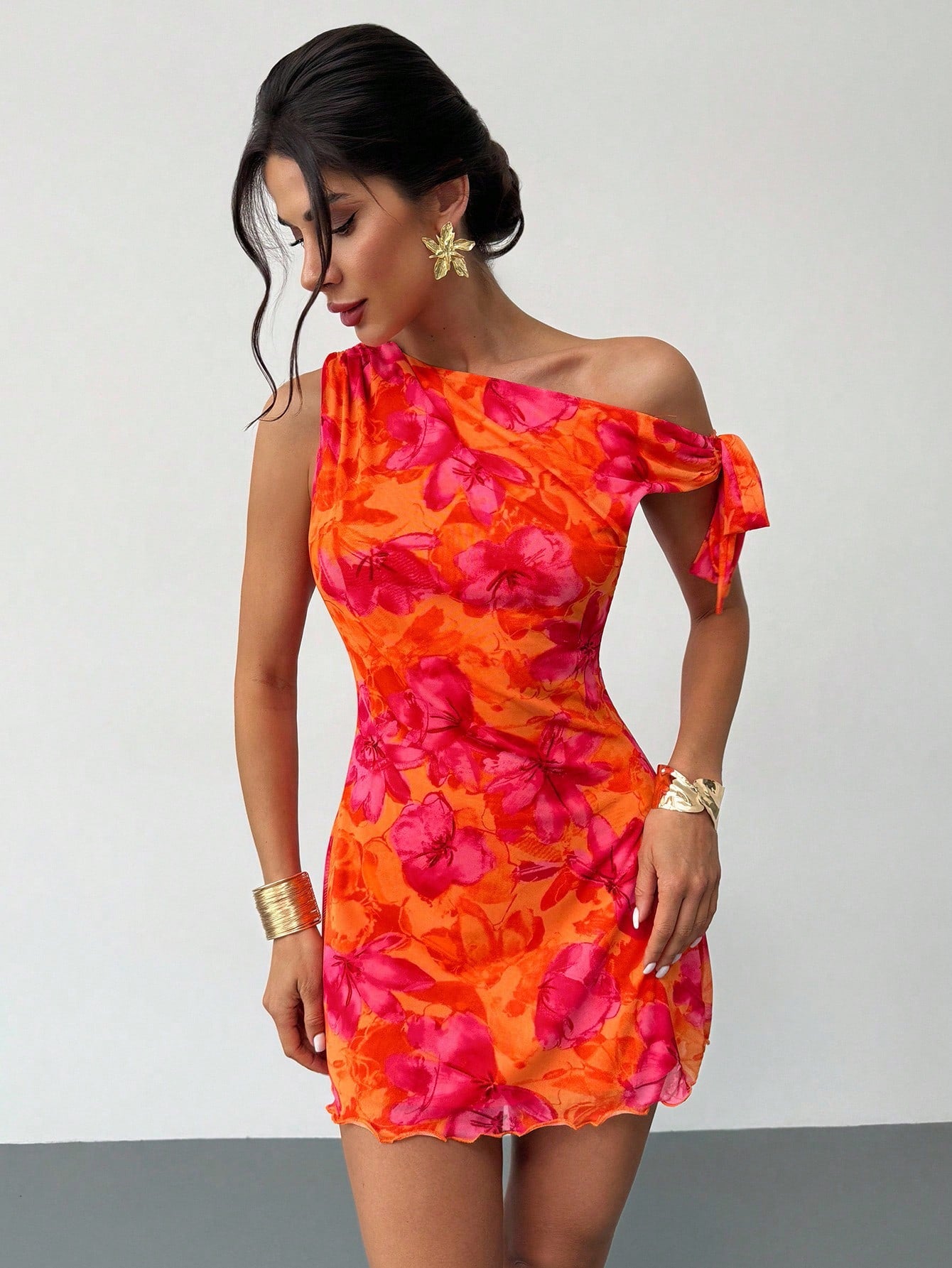 Coral Blossom Dress 🌺