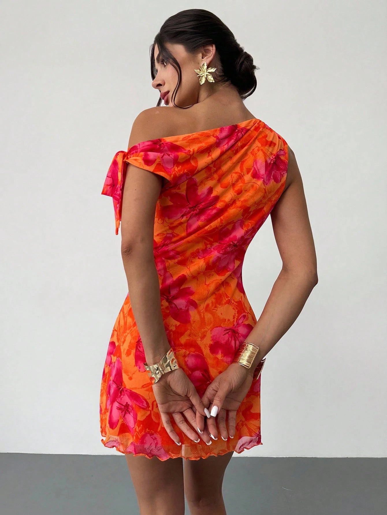 Coral Blossom Dress 🌺