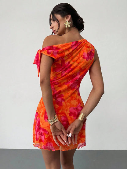 Coral Blossom Dress 🌺