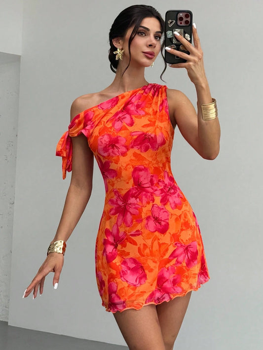 Coral Blossom Dress 🌺