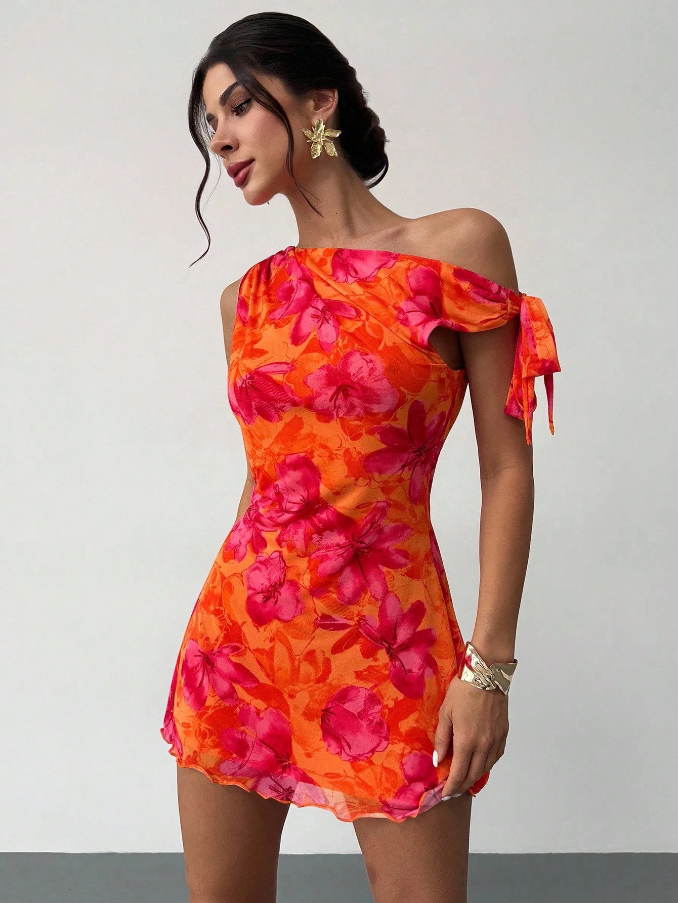 Coral Blossom Dress 🌺
